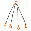 Mazzella Mazzella Lifting B152014 12' Quad Leg Chain Sling W/ Sling Hook S5103812Q01